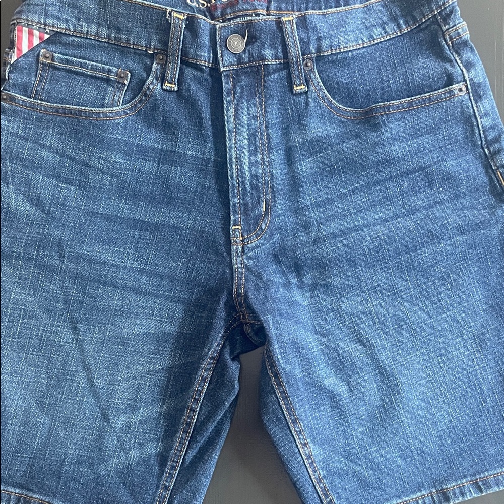 U.S. Polo Assn. Men's Dark Blue Jean Shorts
